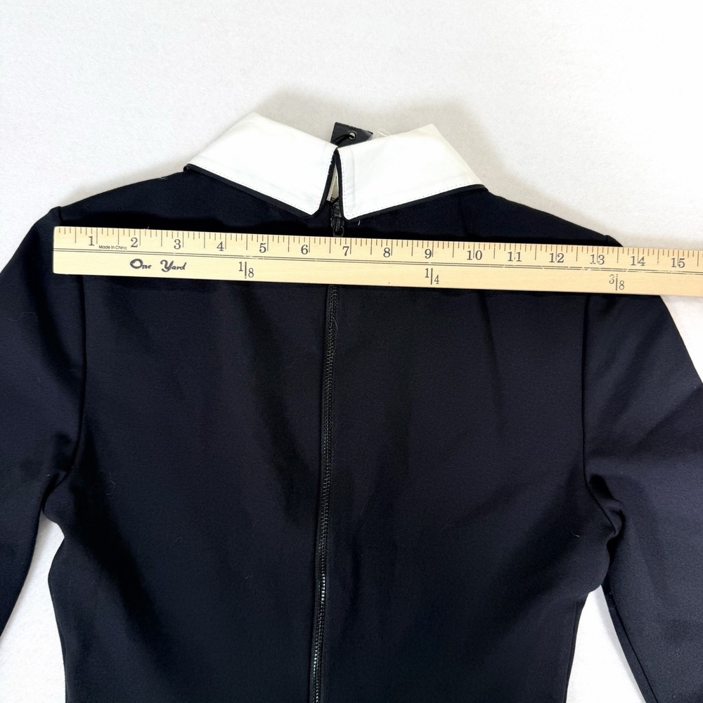 Alice + Olivia Black White Collar Sheath Dress Size 0 NWT ($330 retail) - Picture 12 of 13